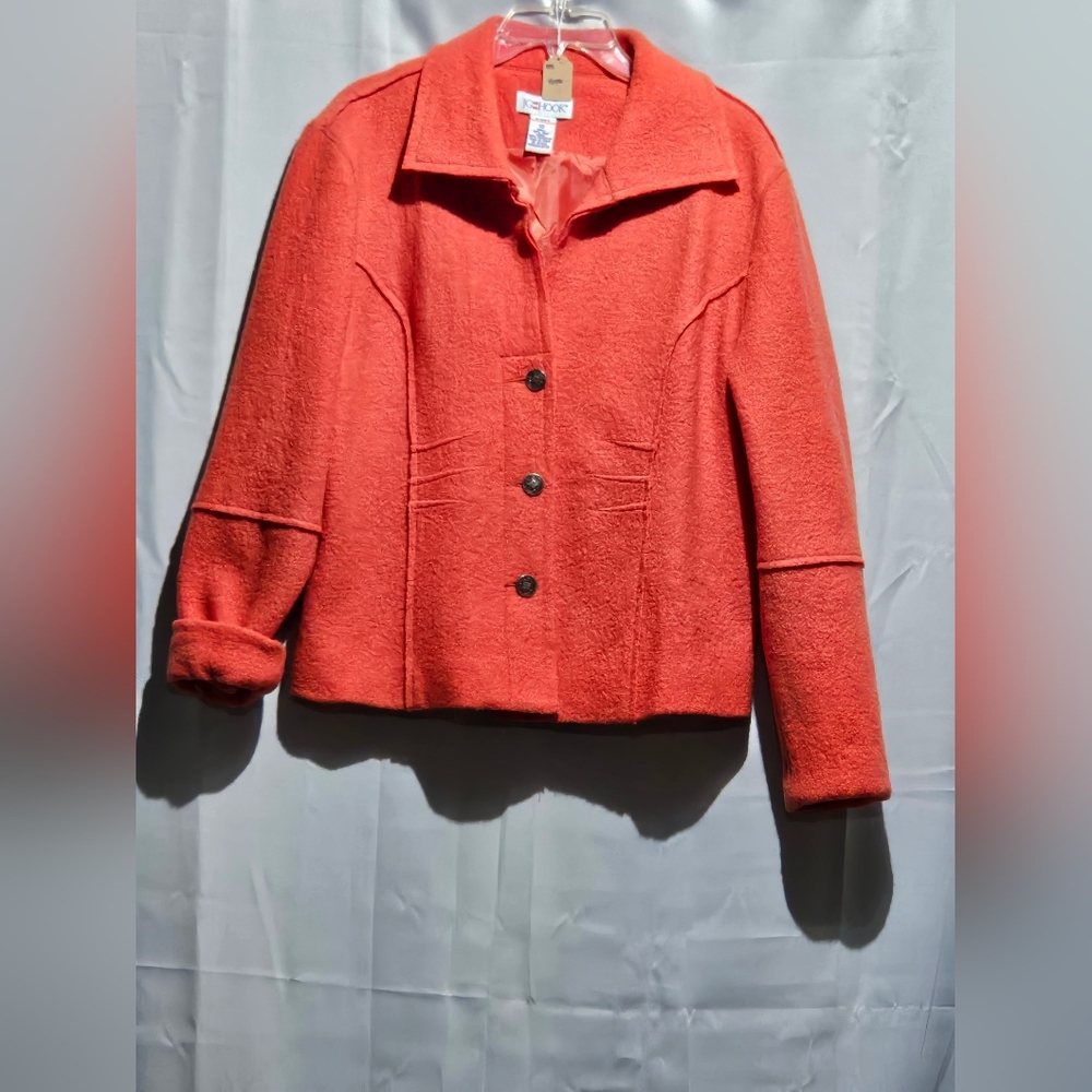 VIntage JG Hooks Warm Coral Wool Jacket